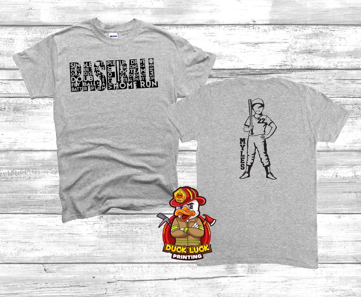 Baseball Cut-out Player Tee