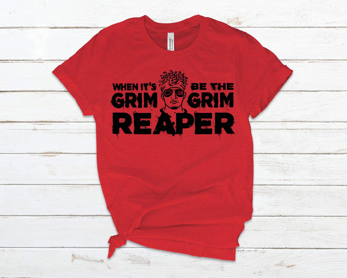 When It’s Grim Be The Grim Reaper Black Ink Tee