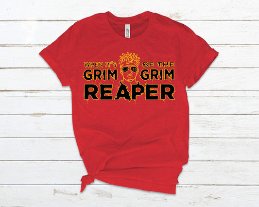 When It’s Grim Be The Grim Reaper Black/Yellow Tee