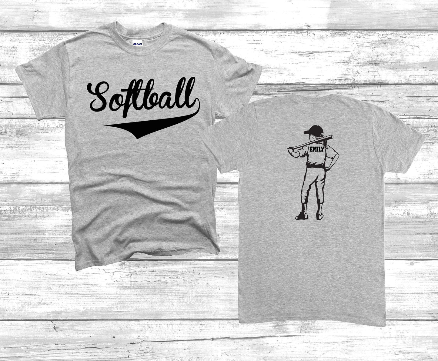 Softball Cursive Player Tee