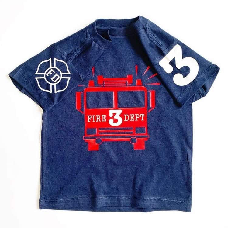 Fire Engine Number Tee