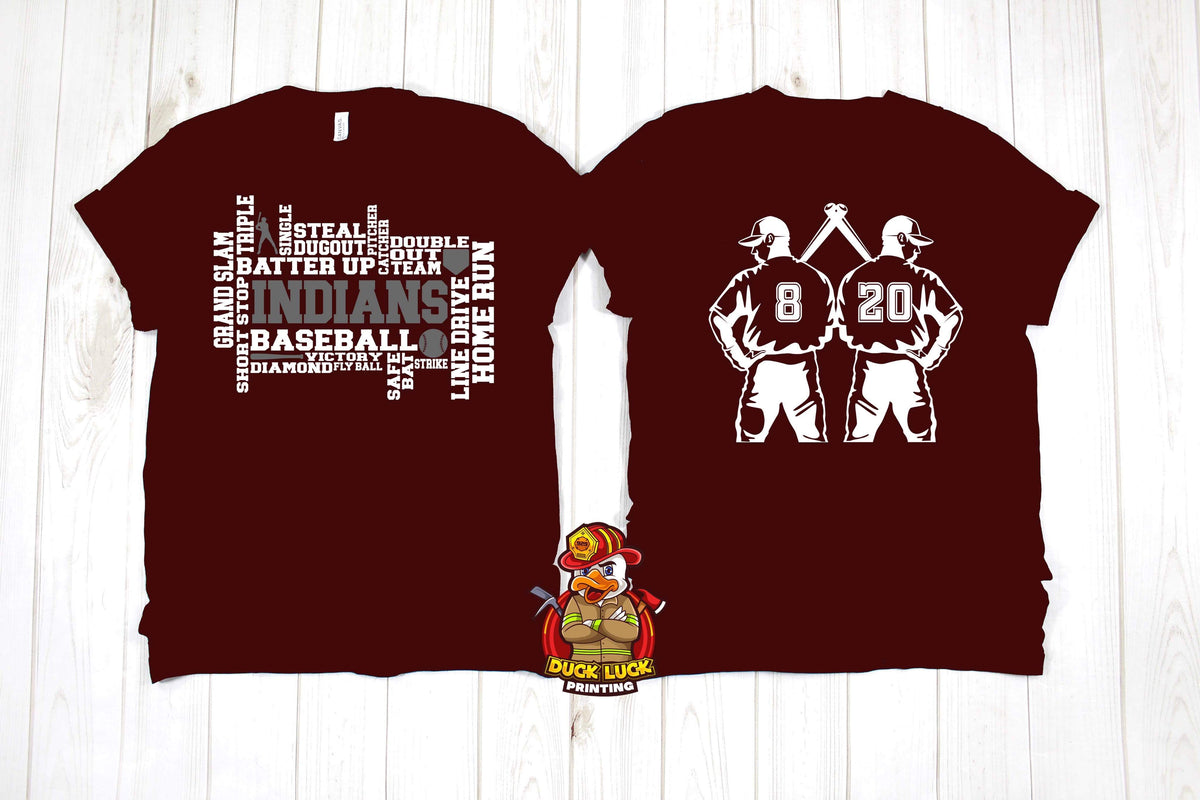 Indians Baseball (White/Gray) Player Tee
