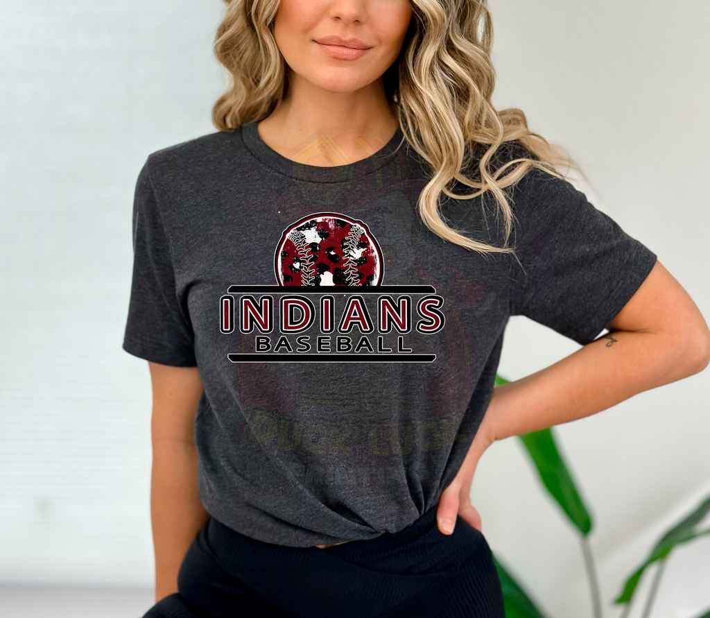 Indians Baseball Leopard Print MULTIPLE OPTIONS