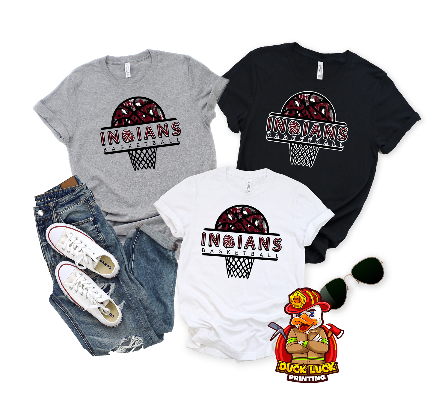 Indians Leopard Basketball Shirt