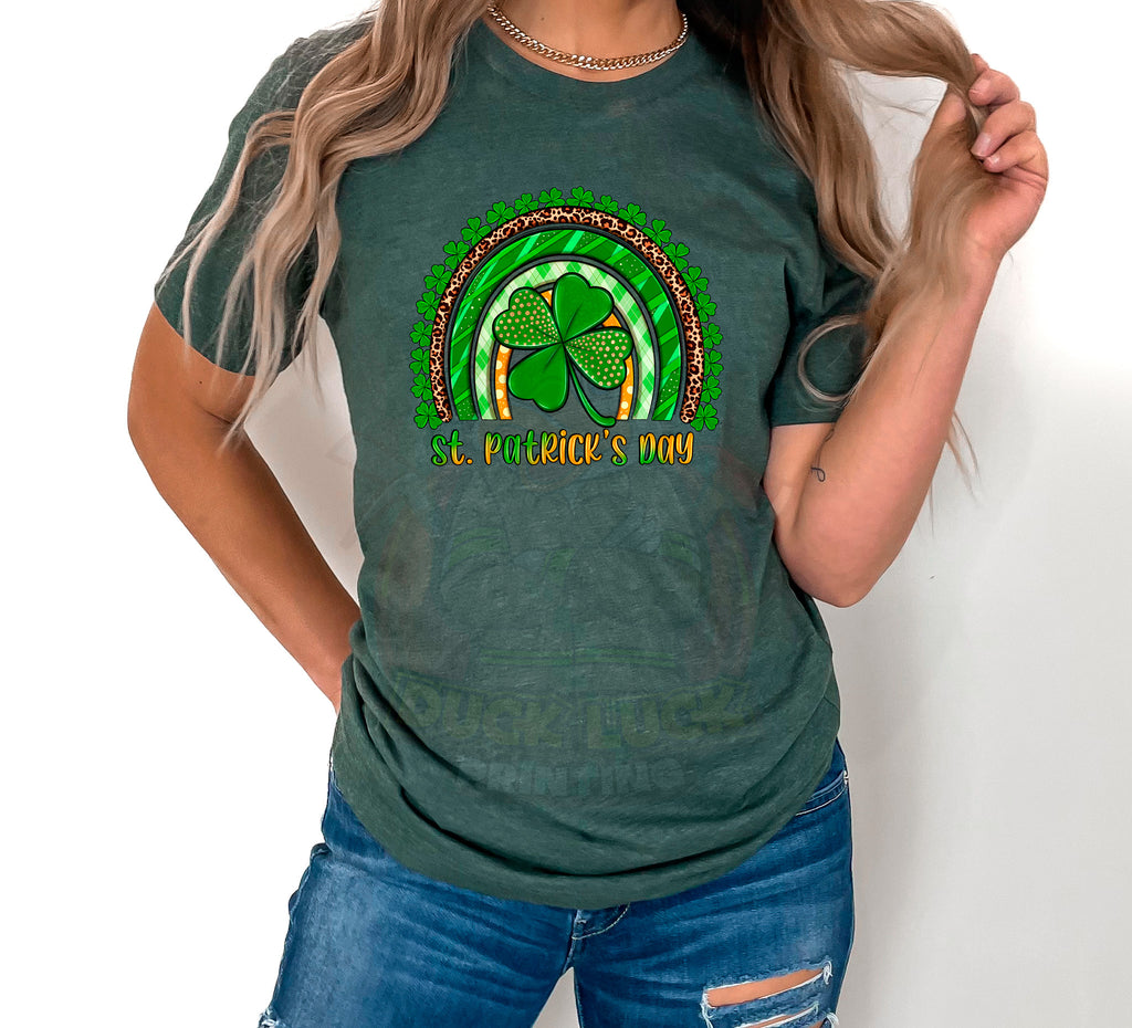 St. Patricks Day Shamrock Rainbow Shirt